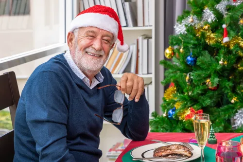 grandfather at christmas